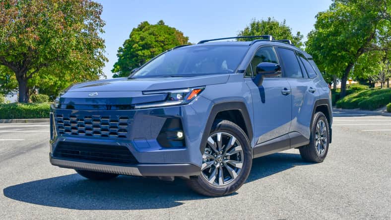 The front end of the 2026 Toyota RAV4 Limited AWD Hybrid