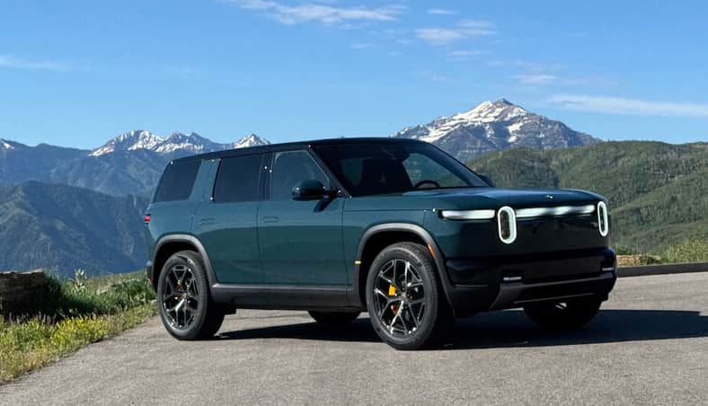 The Rivian R2 presents a familiar face