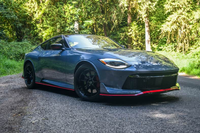 The front end of the 2026 Nissan Z NISMO