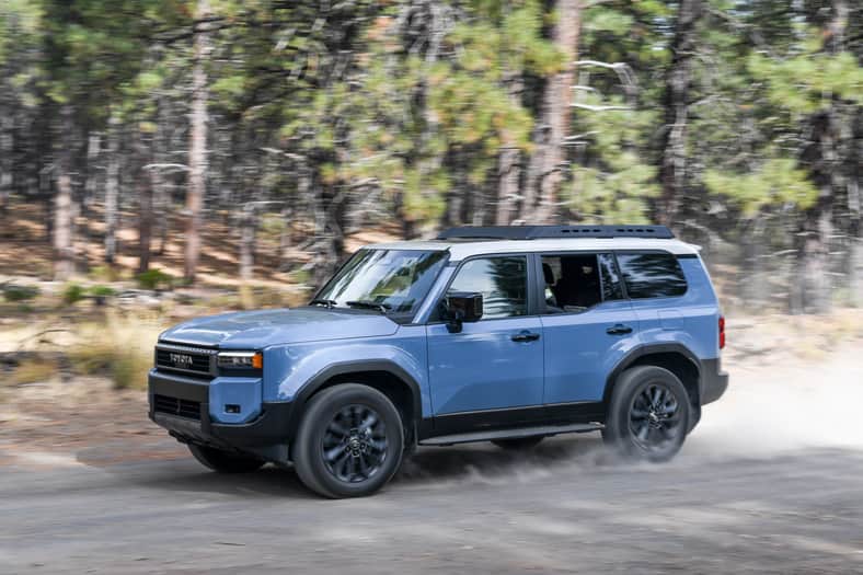 The side view of the 2025 Toyota Land Cruiser