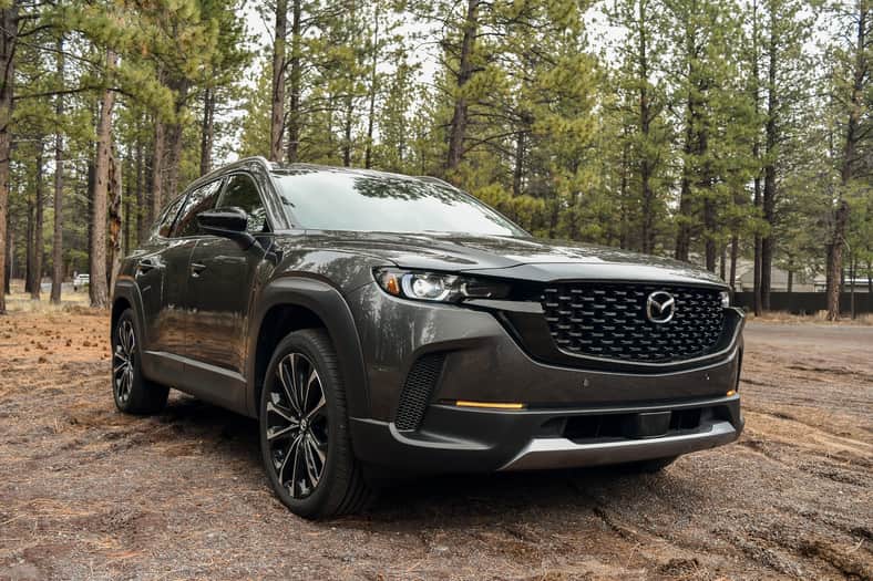 The front quarter end of the Mazda CX-50