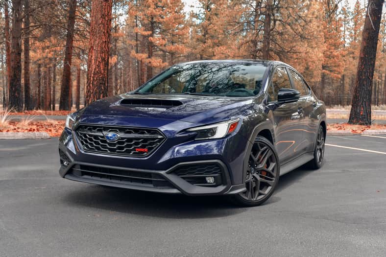 The front quarter end of the 2026 Subaru WRX tS