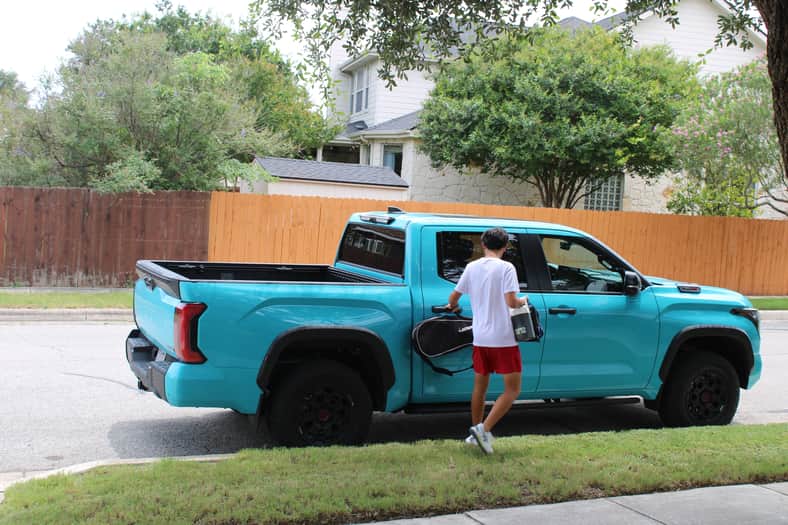 Jill's son getting into a 2026 Toyota Tundra TRD Pro