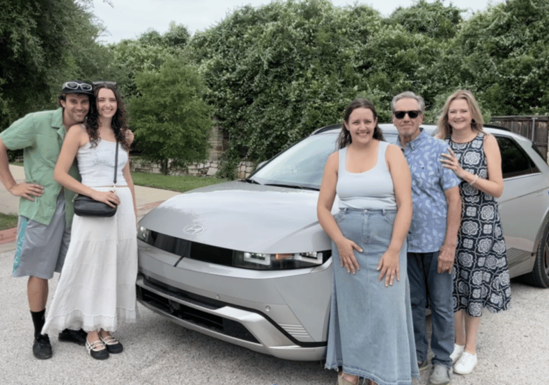 My family with the Hyundai Ioniq 5