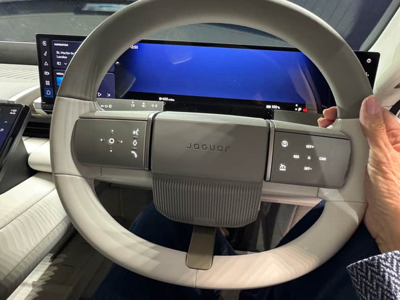 Power in your hands in the Jaguar Type 01