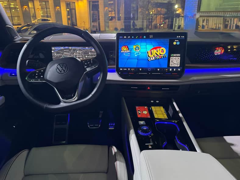 The 2027 VW Atlas at night