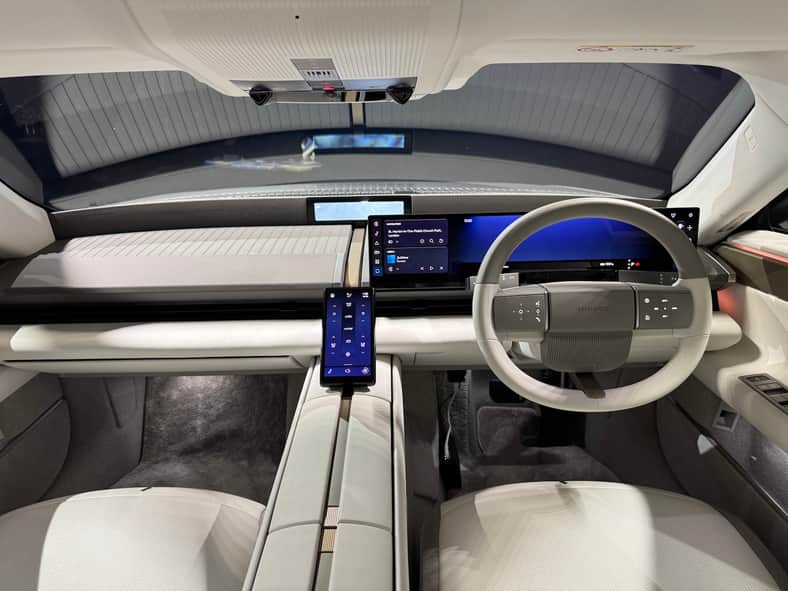 The front cabin in the Jaguar Type 01