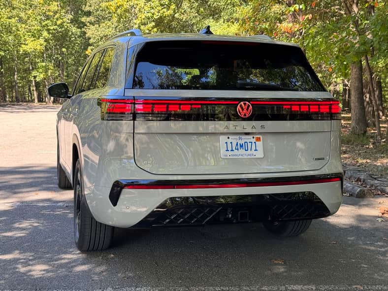 The rear of the 2027 VW Atlas